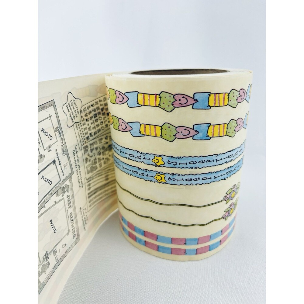 Vintage Sandy Lion Sticker Roll Baby Pregnancy‎ Border Scrapbooking Sandylion